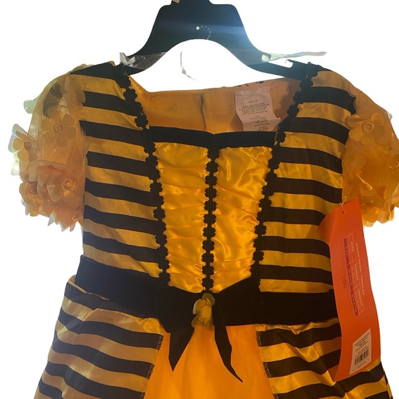 Yellow and Black Striped Kids Bumblebee Costume - Picture 2 of 8